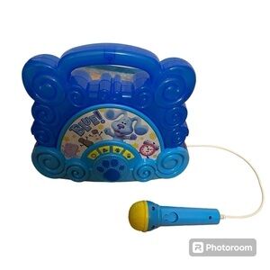 Blue’s Clues Musical Boombox Karaoke Toy Nickelodeon Blue Dog Kids Toy